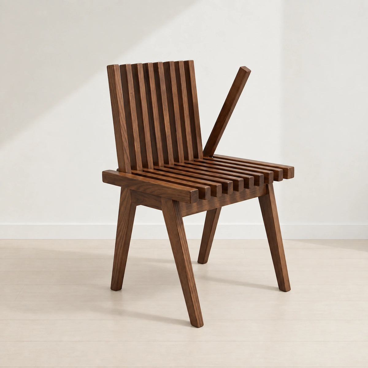 スツールダイニングチェア P835S(50cm)  背もたれ付き ホワイトアッシュFAS級 天然木製