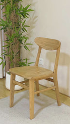 Livora One MOKU P033 ダイニングチェア　無垢天然木　FAS級　ウォールナット　ブラウン　鮮やかで高級感溢れる木目　T字　シンプル　オーソドックス　クラッシック　レストラン　バー