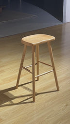 ハイスツール P824（72cm）ホワイトアッシュFAS級天然木製 無垢材