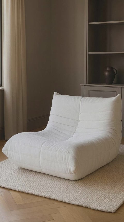 MOKU リーンロゼ風1人掛けソファー T205 圧縮ロールソファ 開封するとふくらんで元に戻るタイプ