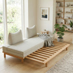 Livora One MOKU 猫耳ソファーベッド 木製すのこベッド セミシングルからダブルへ変身 ハウザー リビングソファ カウチソファ 2つ折りマットレス