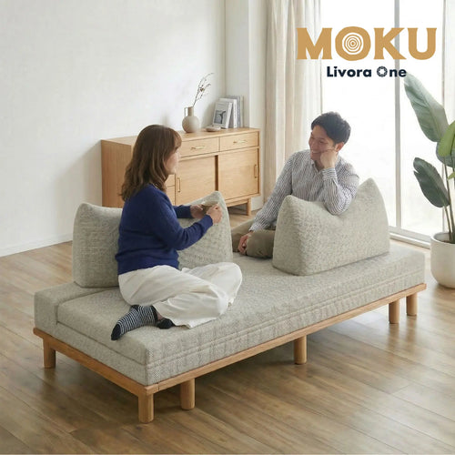 MOKU だるまソファベッド S001-B｜3人掛け・すのこ引き出しでダブル